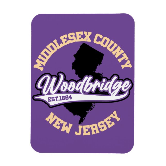 Woodbridge, New Jersey Magnet (Vertikal)