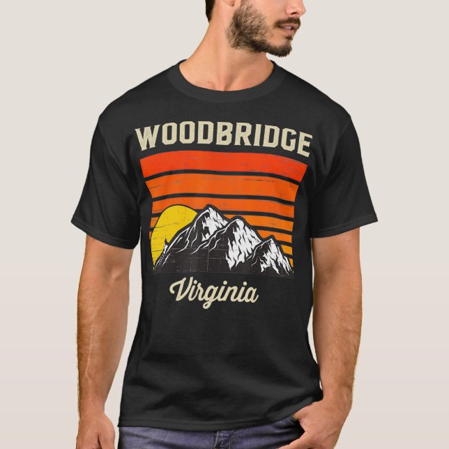 Woodbridge Virginia Retro City Staat USA Souvenir T-Shirt (Vorderseite)