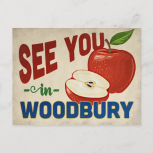 Woodbury Minnesota Apfel - Vintage Reise Postkarte