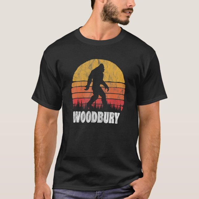 Woodbury Vintag Aighties Bigoot Retro Sunset T-Shirt (Vorderseite)