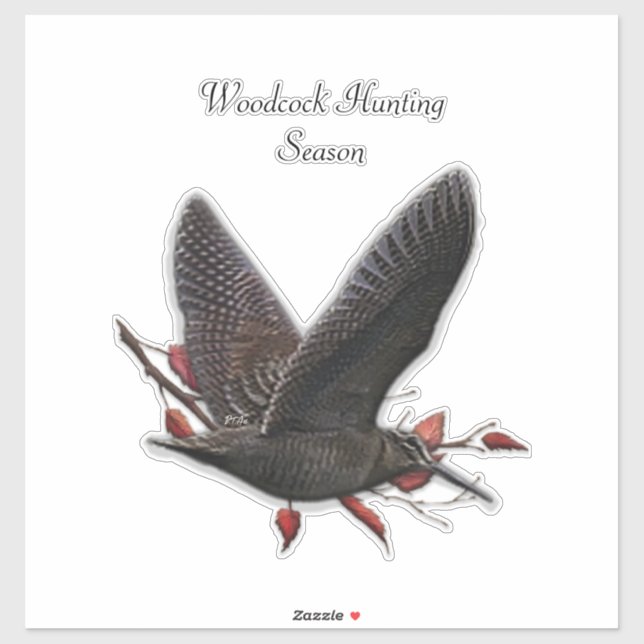 Woodcock Aufkleber (Blatt)