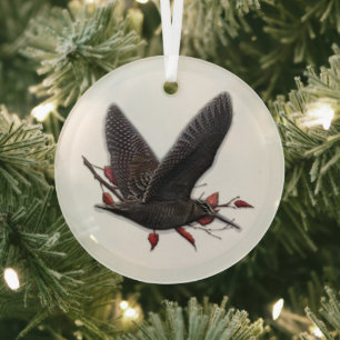 Woodcock Ornament Aus Glas