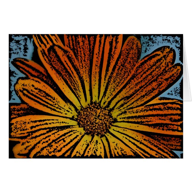 Woodcut Daisy (Vorderseite (Horizontal))