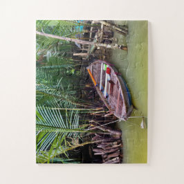 Wooden Boat in Mekong Delta