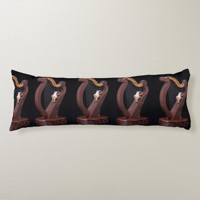 Wooden Harp Harmony Body Pillow Seitenschläferkissen (Vorderseite)