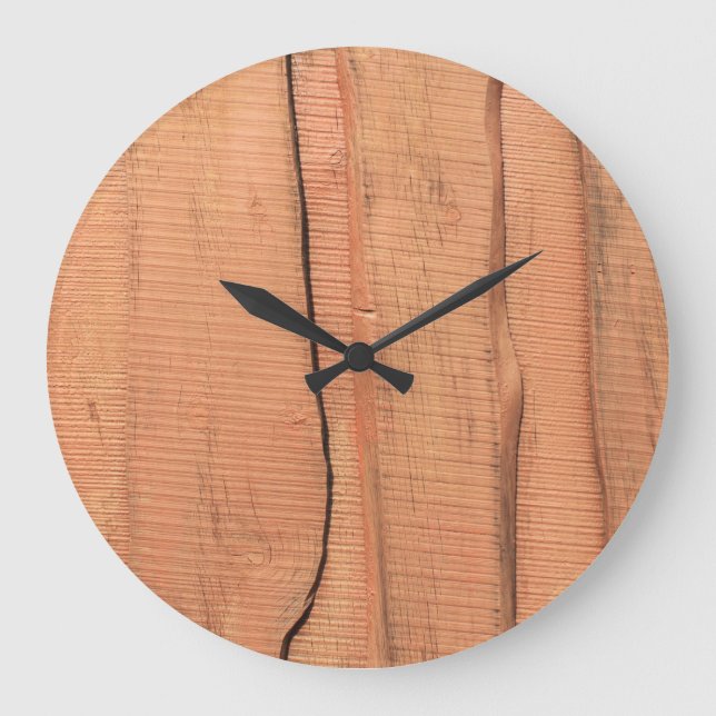 Wooden texture große wanduhr (Vorderseite)