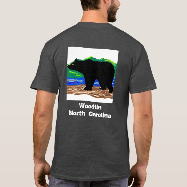 Woodfin T-Shirt (mit Bärn-Ikone) (Rückseite)