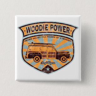 Woodie Wagon Button