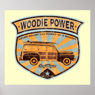 Woodie Wagon Poster