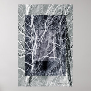 Woodierte Fenster Poster