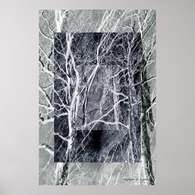 Woodierte Fenster Poster (Vorne)