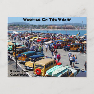 Woodies On The Wharf 2010 Santa Cruz Postkarte