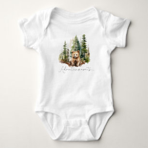 Woodland Adventure erwartet Baby Dusche Geschenk Strampler