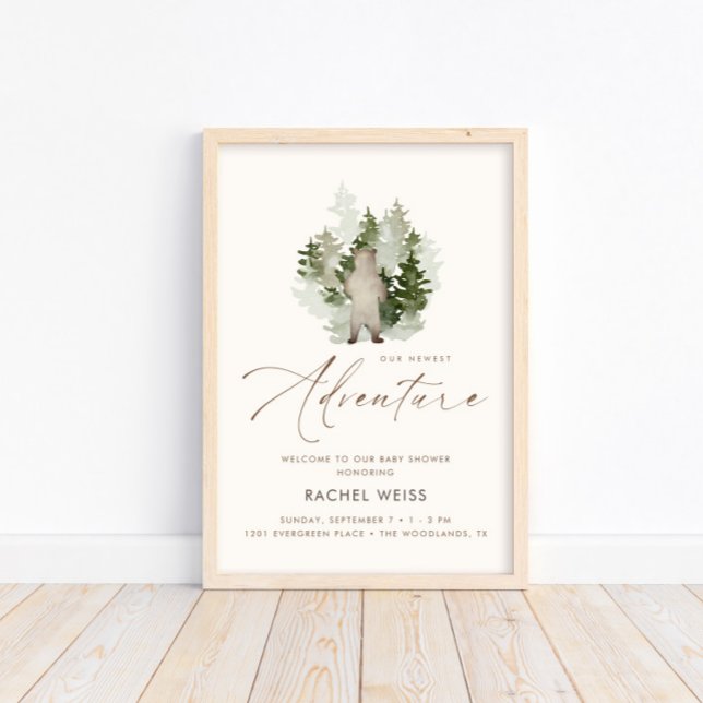 Woodland Adventure Genre Affiche de bienvenue neut (Créateur téléchargé)