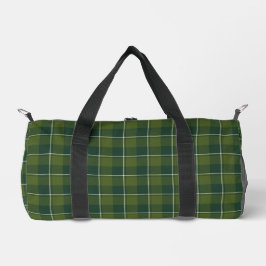 Woodland and Evergreen Plaid Duffle Bag