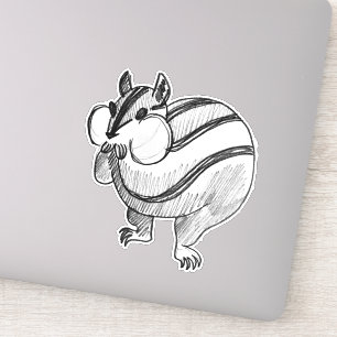 Woodland Animal Art Stift Niedlich Chipmunk Aufkleber