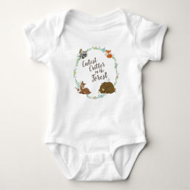 Woodland Animal Baby Dusche Baby Strampler