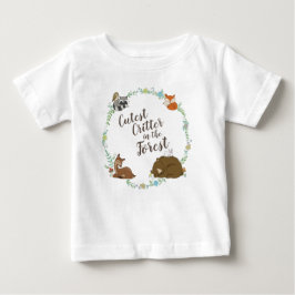 Woodland Animal Baby Dusche Baby T-shirt