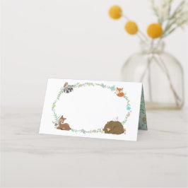 Woodland Animal Baby Dusche Platzkarte