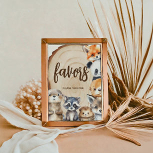 Woodland Animal Baby Shower Liebling Schild