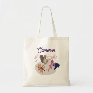 Woodland Animal Band Personalized Tote Bag Tragetasche