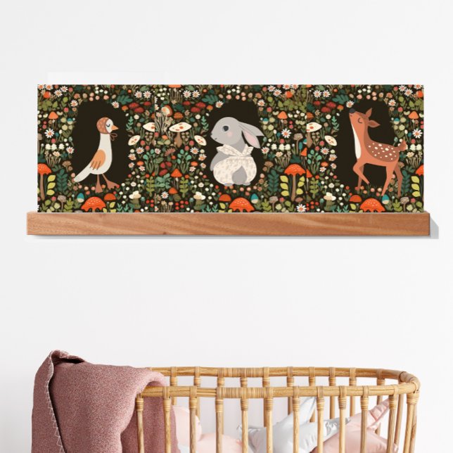 Woodland Animal Boho Floral Triptych Poster (Von Creator hochgeladen)