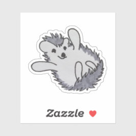 Woodland Animal Niedlich Happy Igel Aufkleber