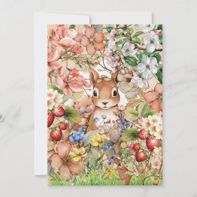 Woodland Animal Vielen Dank Dankeskarte (Vorderseite)
