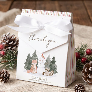Woodland Animals Abenteuer Baby Shower Danke Geschenkschachtel