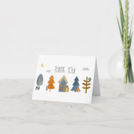 Woodland Animals Baby Dusche Danke Karte