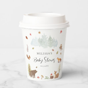 Woodland Animals Baby Dusche Party Pappbecher