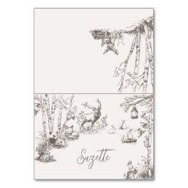 Woodland Animals Baby Dusche Platzkarte Tischnummer