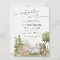 Woodland Animals Baby Dusche Woodsy