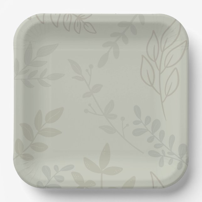 Woodland Animals Baby Duschpapier Teller (Vorderseite)