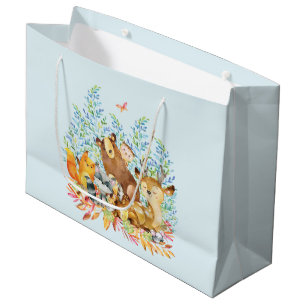 Woodland Animals Baby Showbeutel Große Geschenktüte