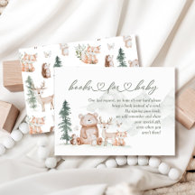 Woodland Animals Baby Showbücher