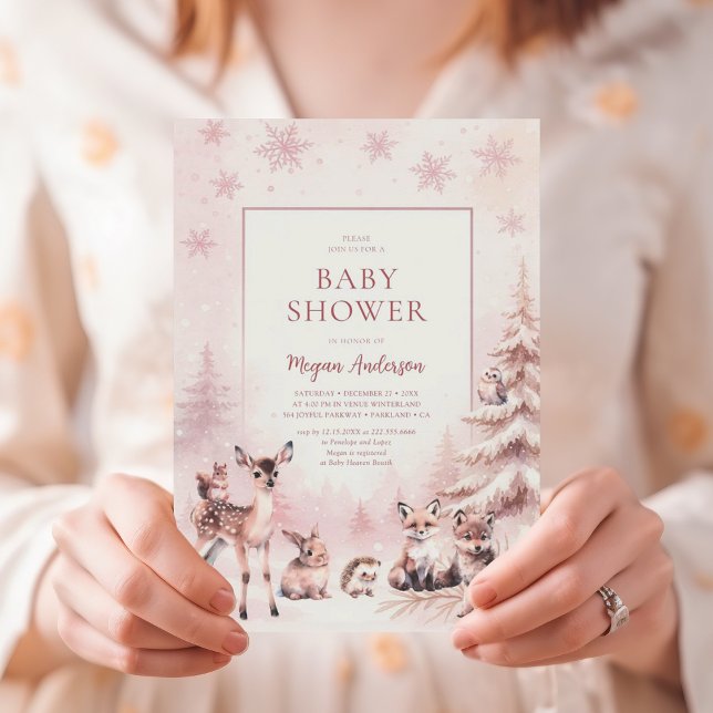 Woodland Animals Baby Shower Invitation (Créateur téléchargé)