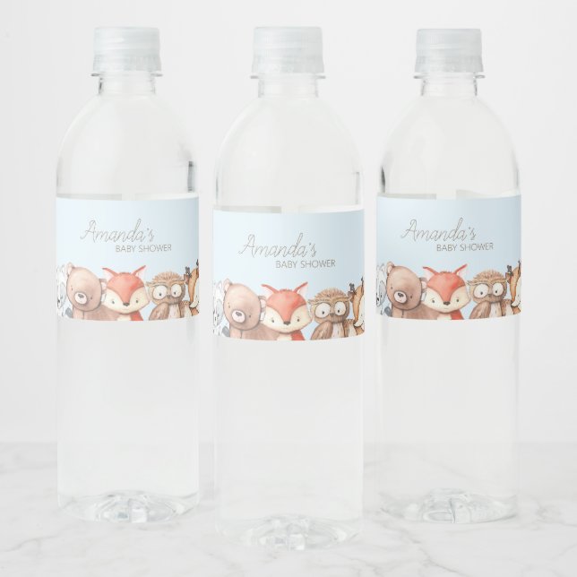 Woodland Animals Babydusche (Flaschen)