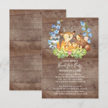 Woodland Animals Babydusche buchen für Babykarte