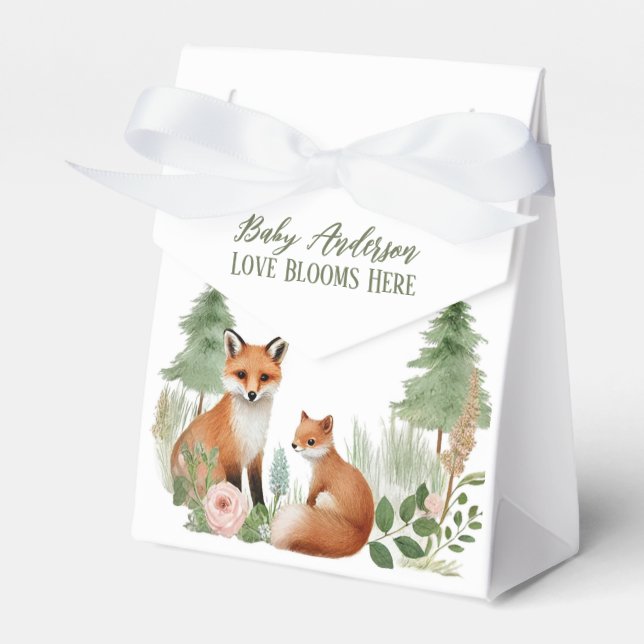 Woodland Animals Babydusche Geschenkschachtel (Vorderseite)