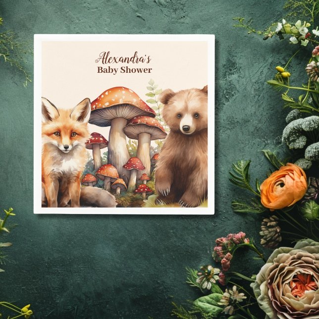 Woodland Animals Babydusche Serviette (Von Creator hochgeladen)