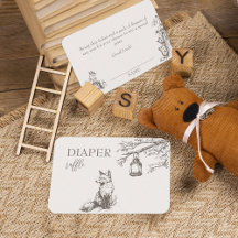 Woodland Animals Babydusche Windelwindeln