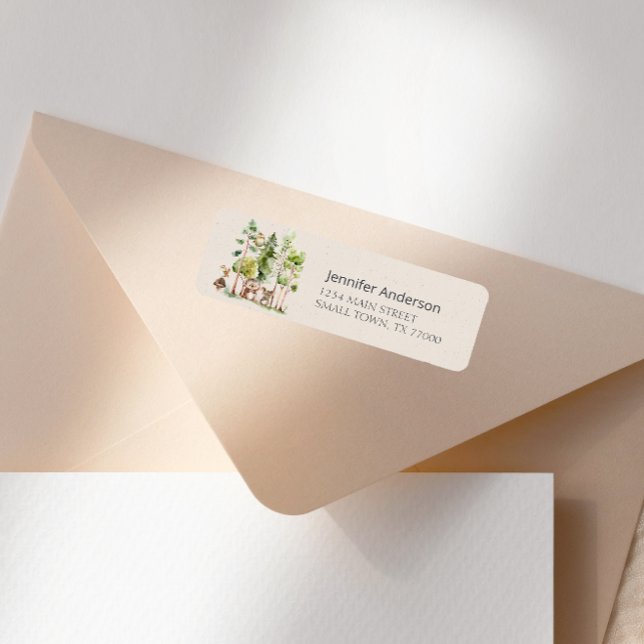 Woodland Animals Boho Baby Showadresse (Von Creator hochgeladen)