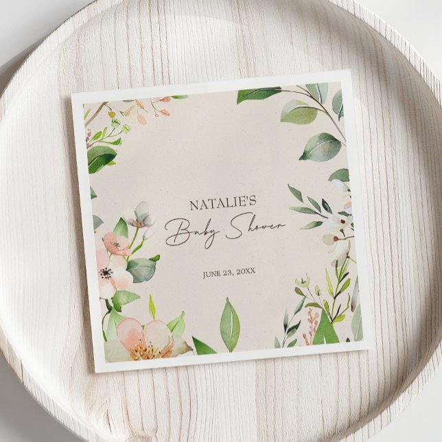 Woodland Animals Boho Kinderdusche Serviette (Von Creator hochgeladen)