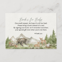 Woodland Animals Bücher für die Einladung von Säug
