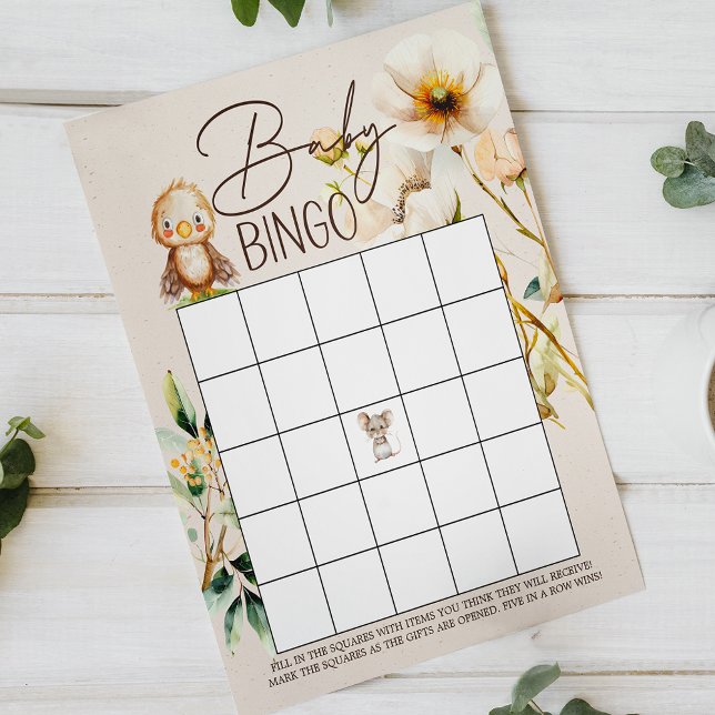 Woodland Animals Doppelseitiges Baby Duschspiel (Von Creator hochgeladen)