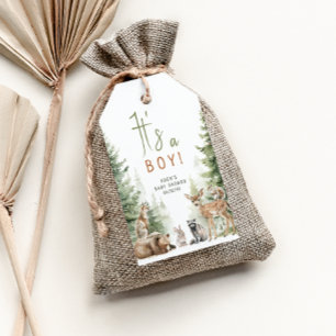 Woodland Animals Es ist eine Baby-Dusche Vielen Da Geschenkanhänger