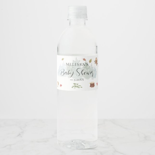 Woodland Animals Fall Baby Dusche (Vorderseite)