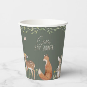 Woodland Animals Forest Friends Kinderdusche Pappbecher