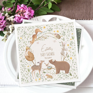 Woodland Animals Forest Friends Kinderdusche Serviette